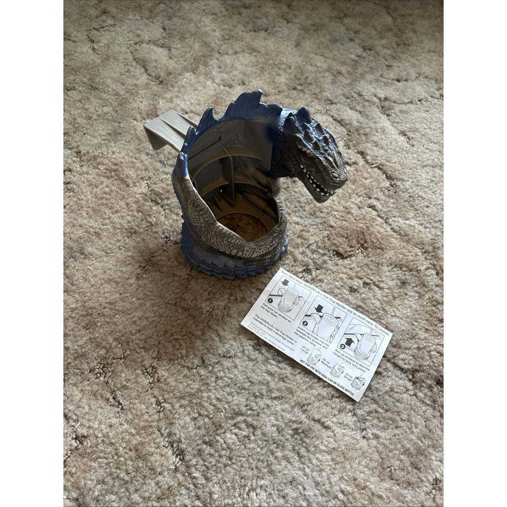 Vintage 1998 Taco Bell Godzilla Car Cup Holder Movie Promo Toho